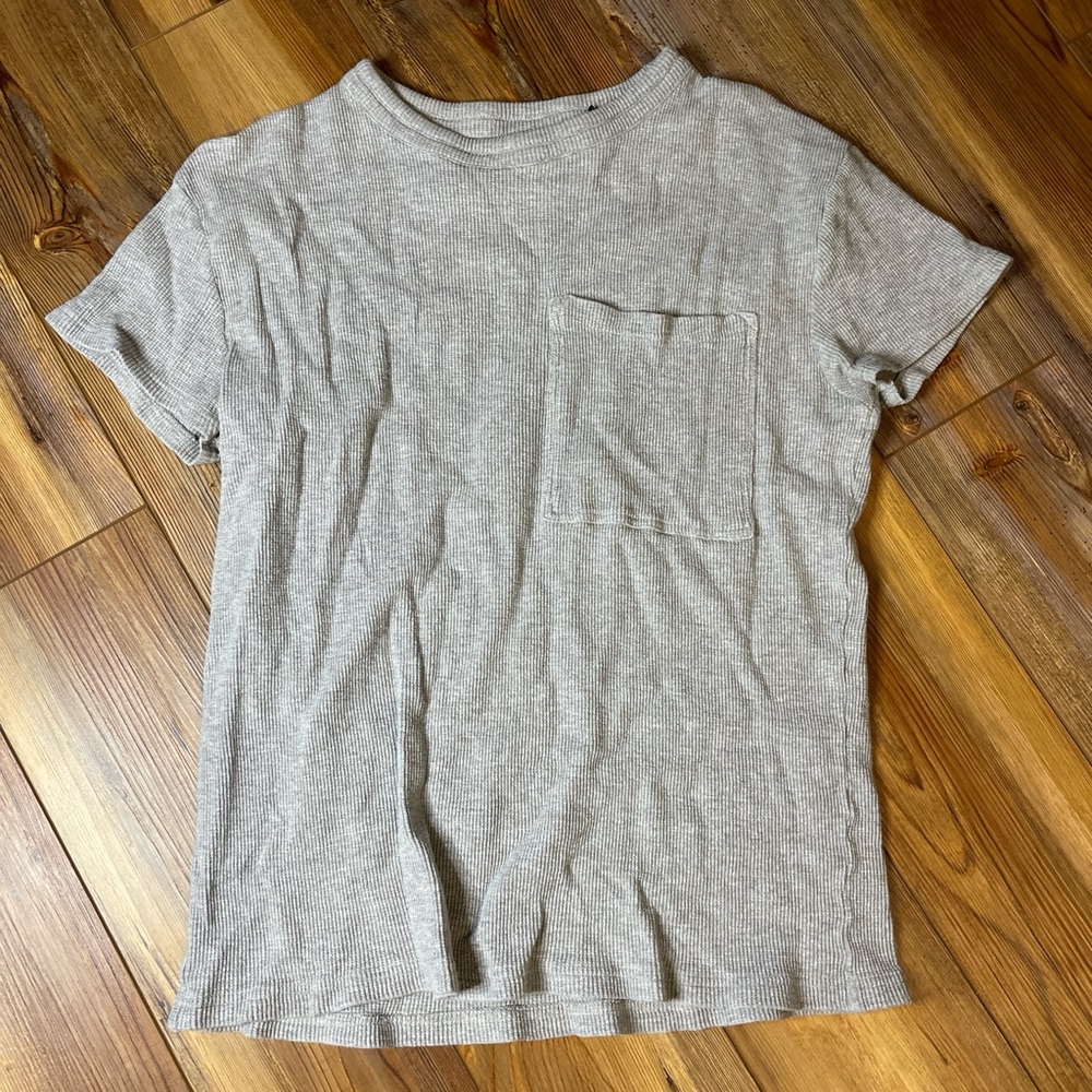 Alphalete Athletics Rare Waffle TShirt Grey Oversized Small S